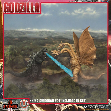 Mezco 5 Puntos XL Deluxe Box Set Ronda 1 - Godzilla: El ataque de los invasores