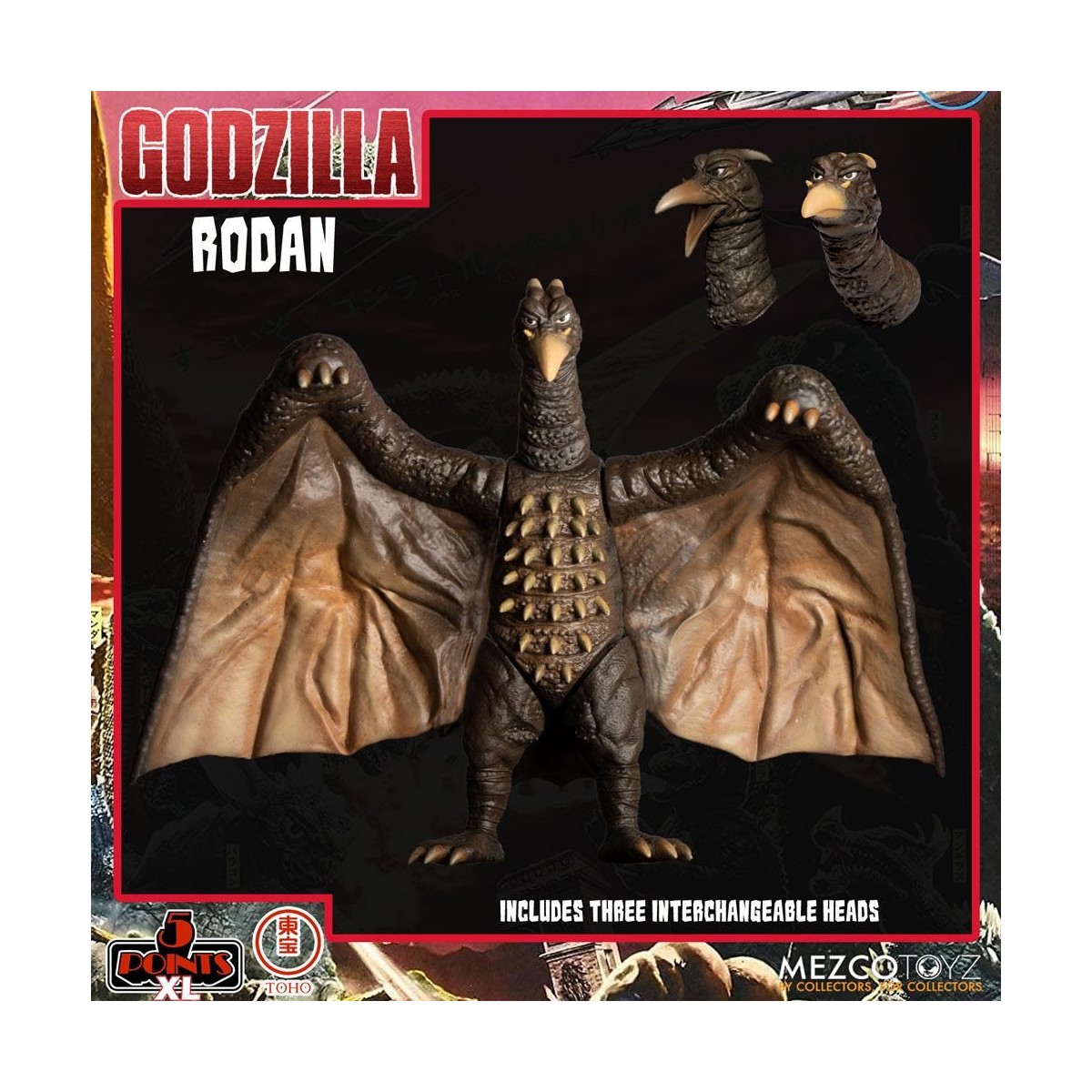 Mezco 5 Puntos XL Deluxe Box Set Ronda 1 - Godzilla: El ataque de los invasores