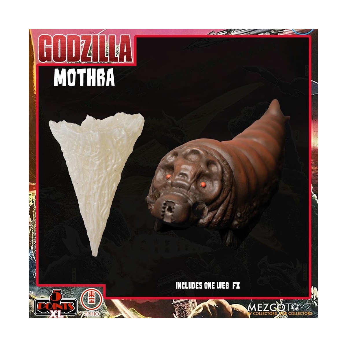 Mezco 5 Puntos XL Deluxe Box Set Ronda 1 - Godzilla: El ataque de los invasores