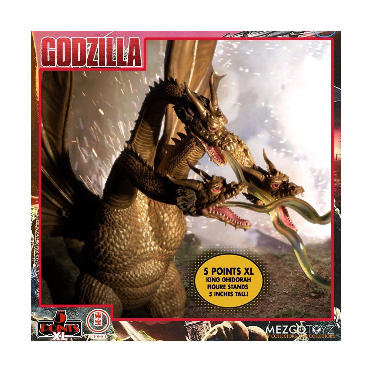 Mezco 5 Points XL Deluxe Box Set Round 2 - Godzilla: The Invaders Attack