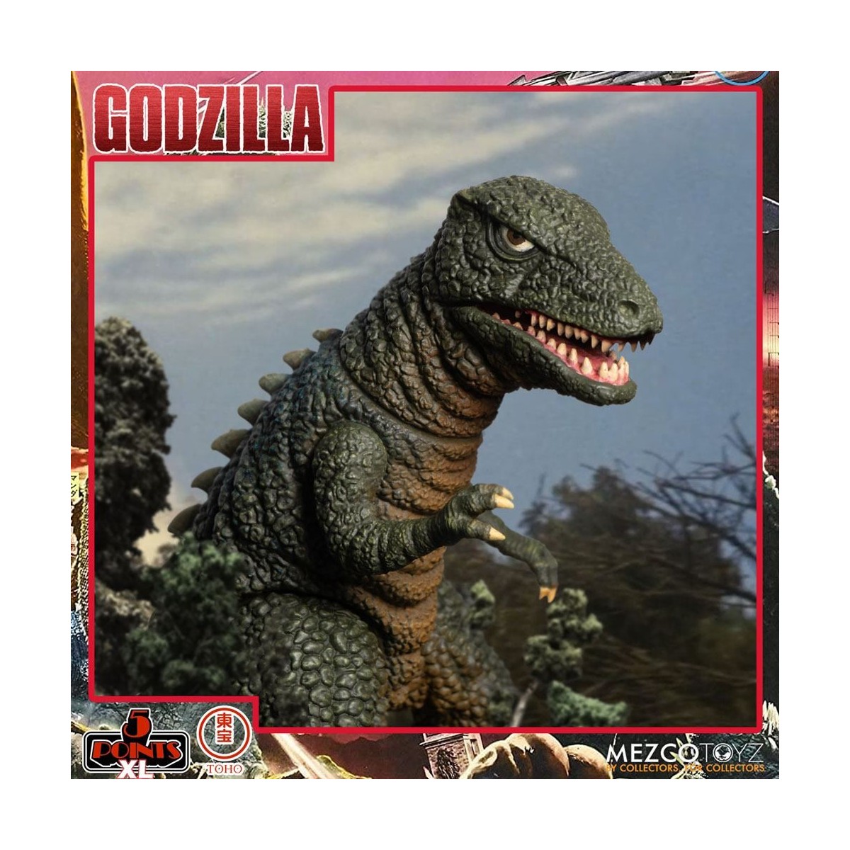Mezco 5 Points XL Deluxe Box Set Round 2 - Godzilla: The Invaders Attack