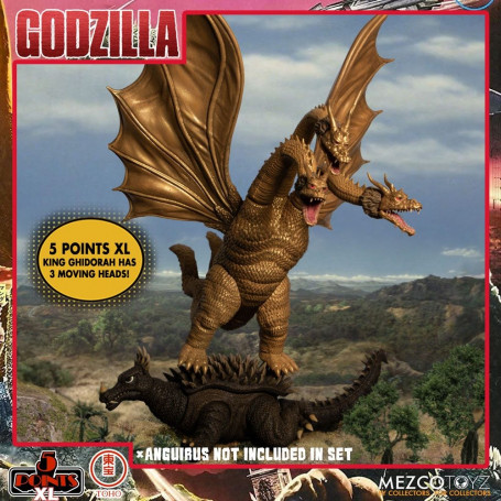 Mezco 5 Points XL Deluxe Box Set Round 2 - Godzilla: The Invaders Attack