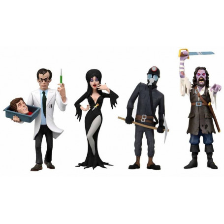 Neca - Toony Terrors - Elvira Capitán Blake Herbert West El Minero - Serie 6