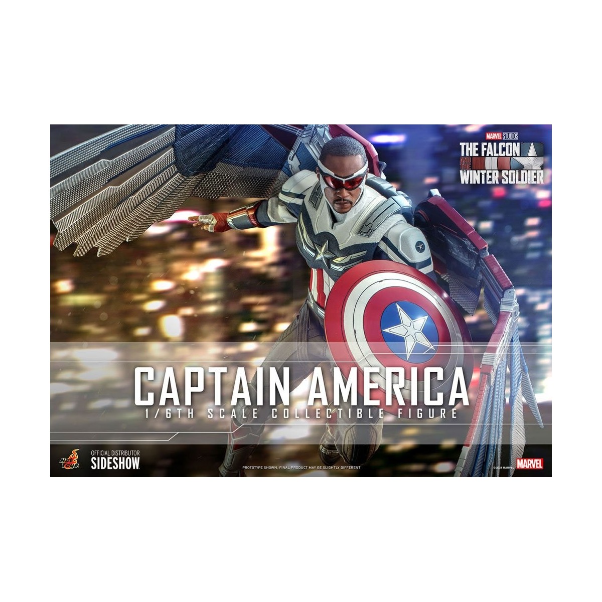Hot Toys Marvel - Capitán América 1/6 - El Halcón y el Soldado de Invierno
