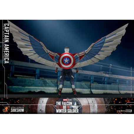 Hot Toys Marvel - Capitán América 1/6 - El Halcón y el Soldado de Invierno