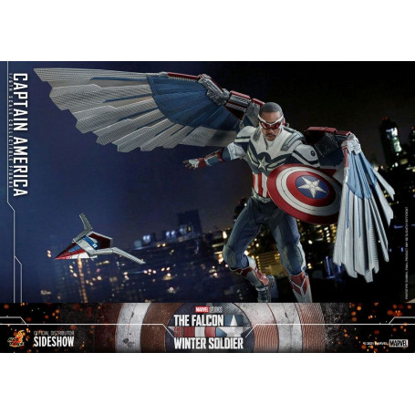 Hot Toys Marvel - Capitán América 1/6 - El Halcón y el Soldado de Invierno