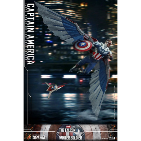 Hot Toys Marvel - Capitán América 1/6 - El Halcón y el Soldado de Invierno