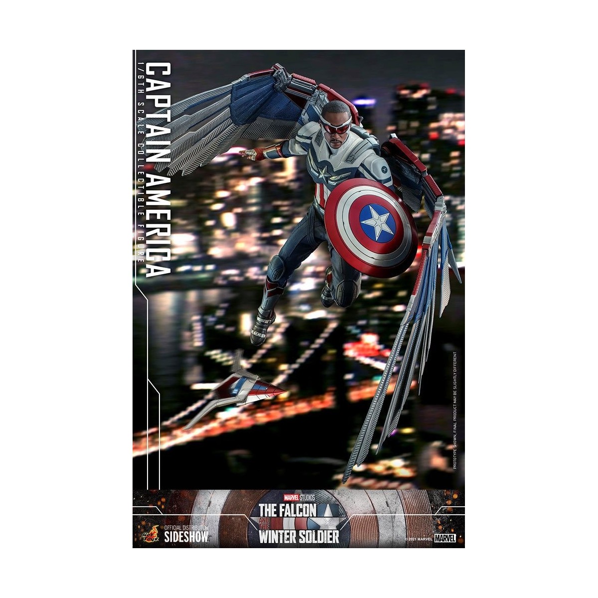 Hot Toys Marvel - Capitán América 1/6 - El Halcón y el Soldado de Invierno