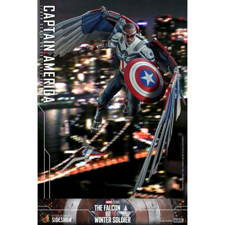 Hot Toys Marvel - Capitán América 1/6 - El Halcón y el Soldado de Invierno