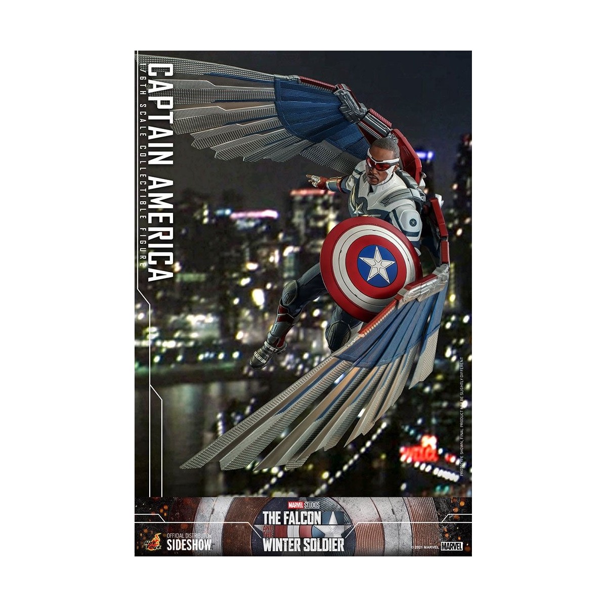 Hot Toys Marvel - Capitán América 1/6 - El Halcón y el Soldado de Invierno