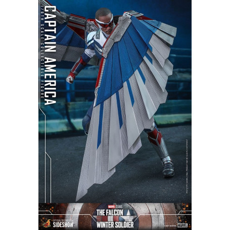 Hot Toys Marvel - Capitán América 1/6 - El Halcón y el Soldado de Invierno