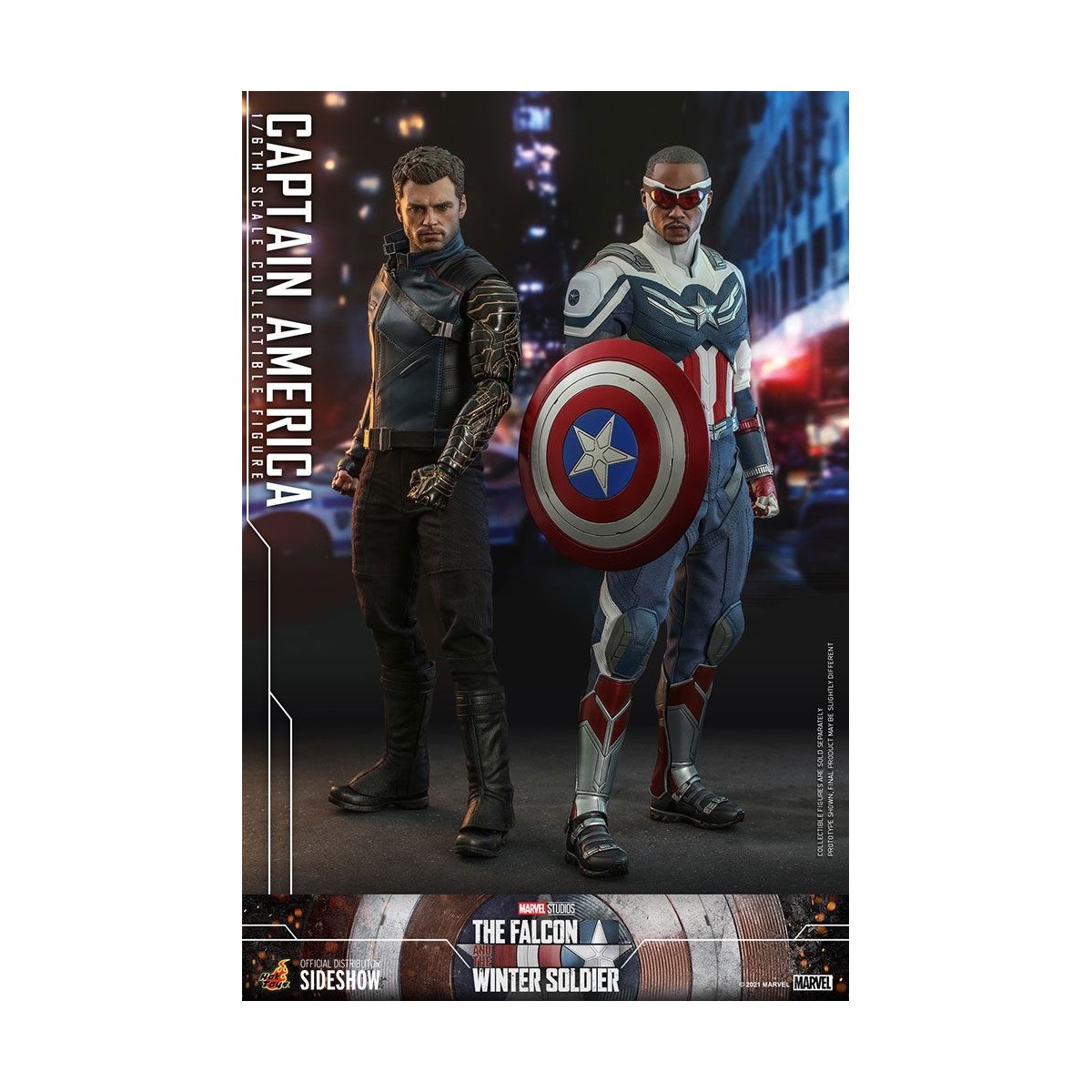 Hot Toys Marvel - Capitán América 1/6 - El Halcón y el Soldado de Invierno