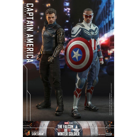 Hot Toys Marvel - Capitán América 1/6 - El Halcón y el Soldado de Invierno