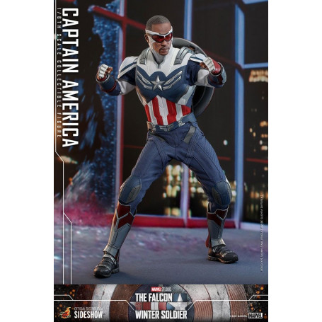 Hot Toys Marvel - Capitán América 1/6 - El Halcón y el Soldado de Invierno