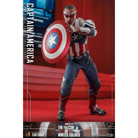 Hot Toys Marvel - Capitán América 1/6 - El Halcón y el Soldado de Invierno