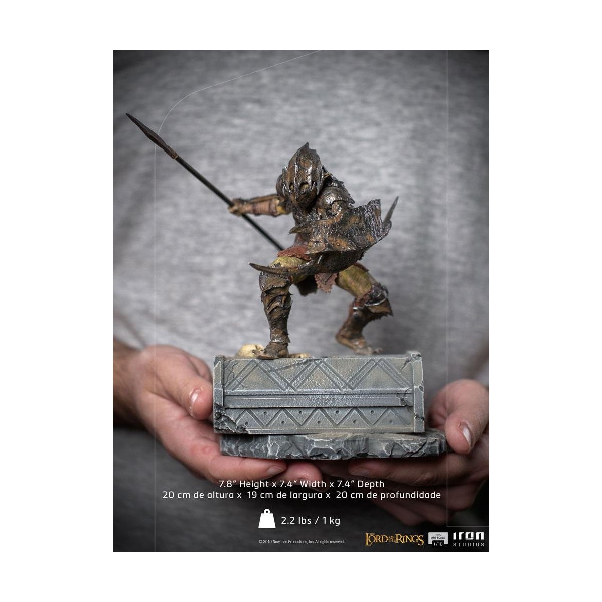 IRON STUDIOS - Orco blindado BDS Art Scale 1/10 - El Señor de los Anillos