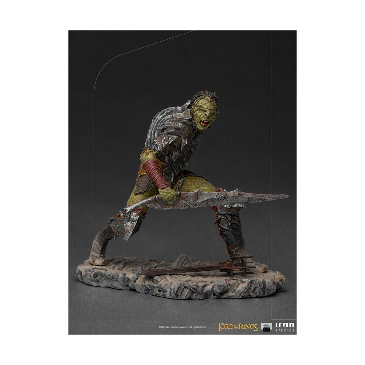 IRON STUDIOS - Espadachín Orco BDS Art Scale 1/10 - El Señor de los Anillos