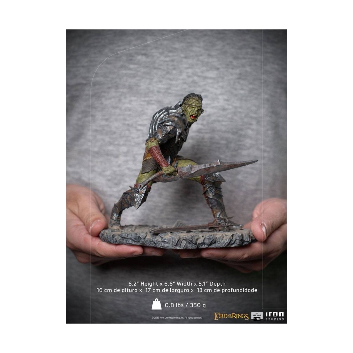 IRON STUDIOS - Espadachín Orco BDS Art Scale 1/10 - El Señor de los Anillos