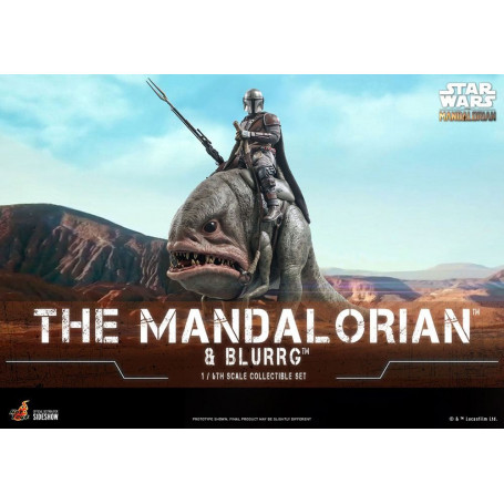 Hot Toys Star Wars - El Mandaloriano y Blurrg