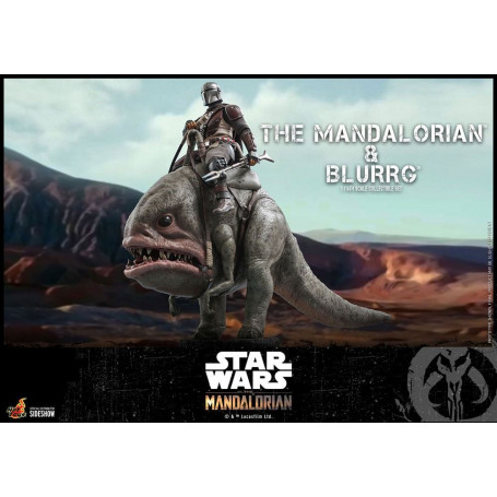 Hot Toys Star Wars - El Mandaloriano y Blurrg