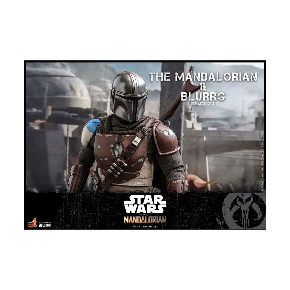 Hot Toys Star Wars - El Mandaloriano y Blurrg