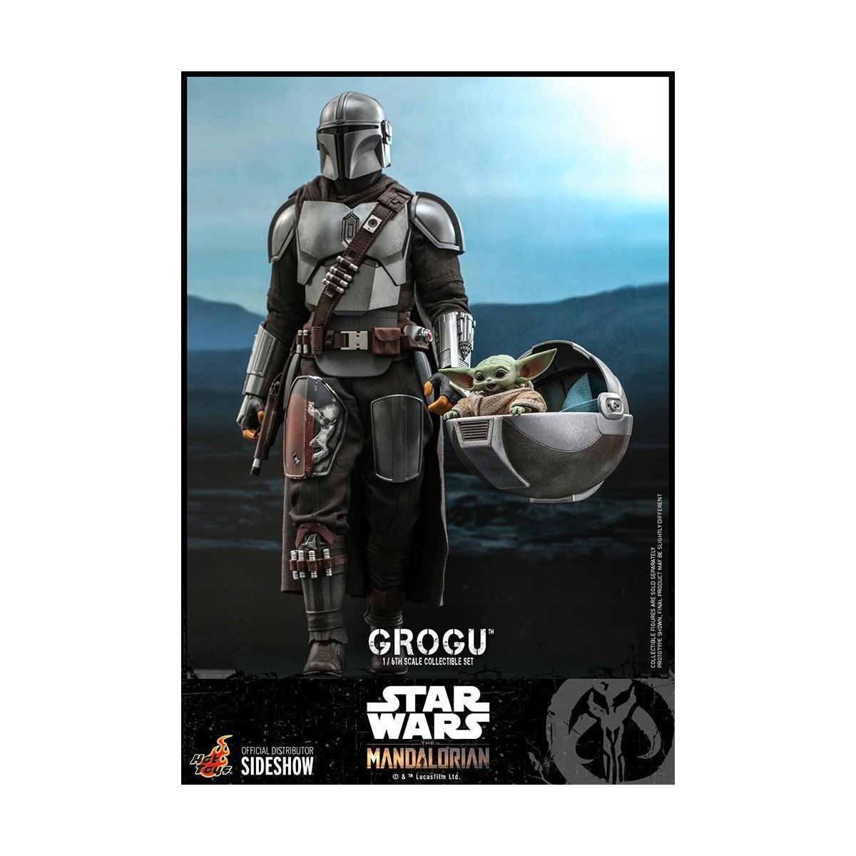 Hot Toys Star Wars - The Mandalorian - Grogu 1/6 pack de 3 figuras