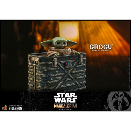 Hot Toys Star Wars - The Mandalorian - Grogu 1/6 pack de 3 figuras