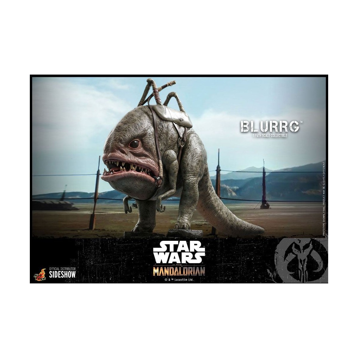 Hot Toys Star Wars - El Mandaloriano y Blurrg