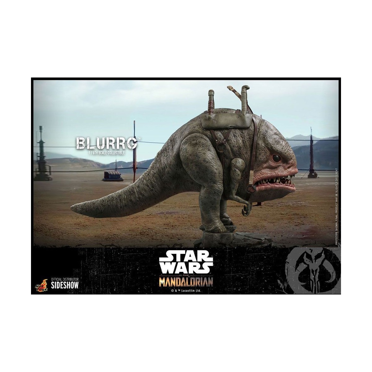 Hot Toys Star Wars - El Mandaloriano y Blurrg