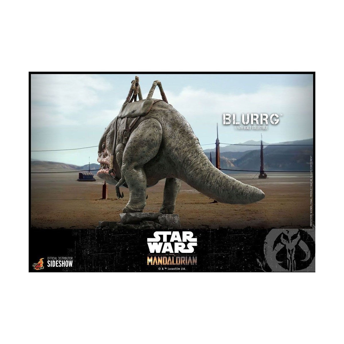 Hot Toys Star Wars - El Mandaloriano y Blurrg