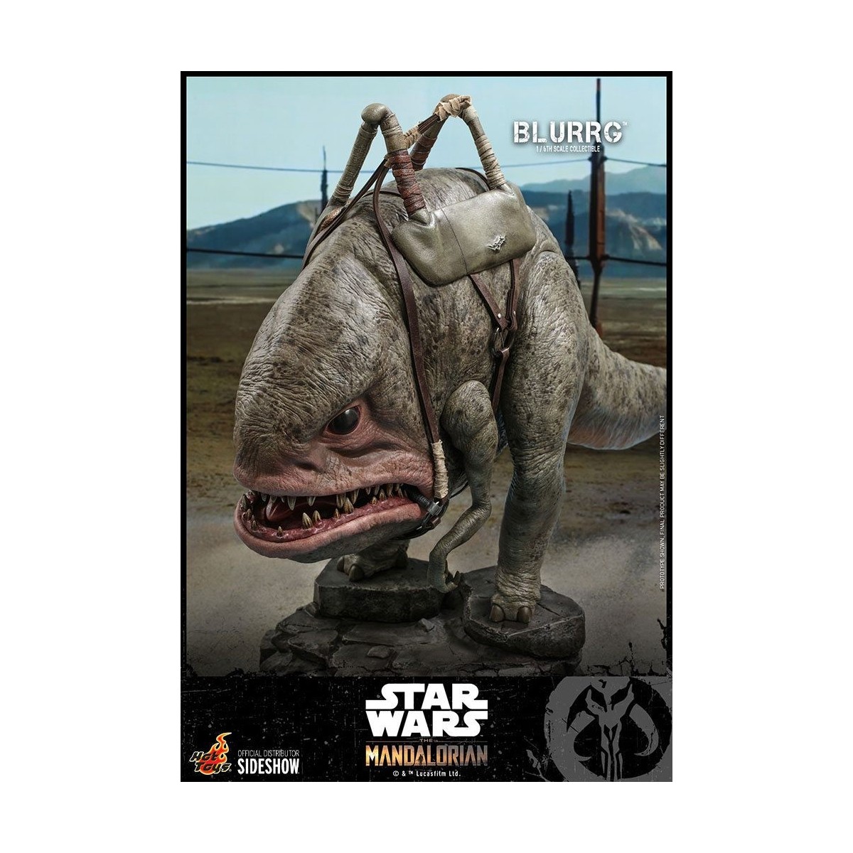 Hot Toys Star Wars - El Mandaloriano y Blurrg
