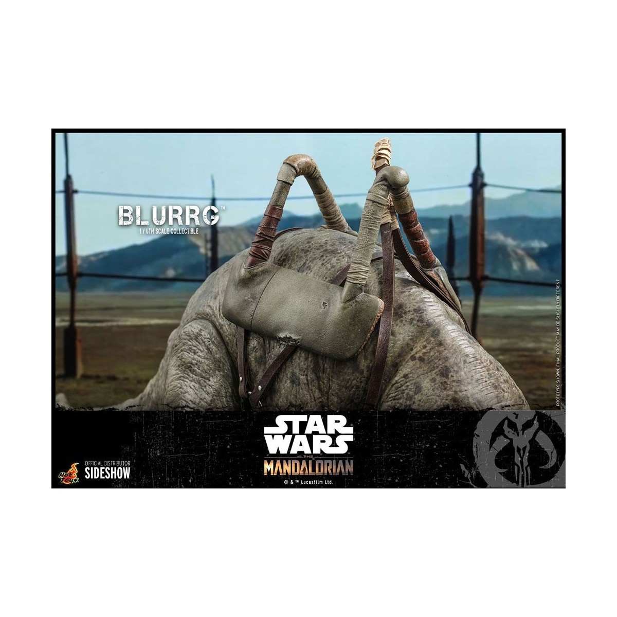 Hot Toys Star Wars - El Mandaloriano y Blurrg