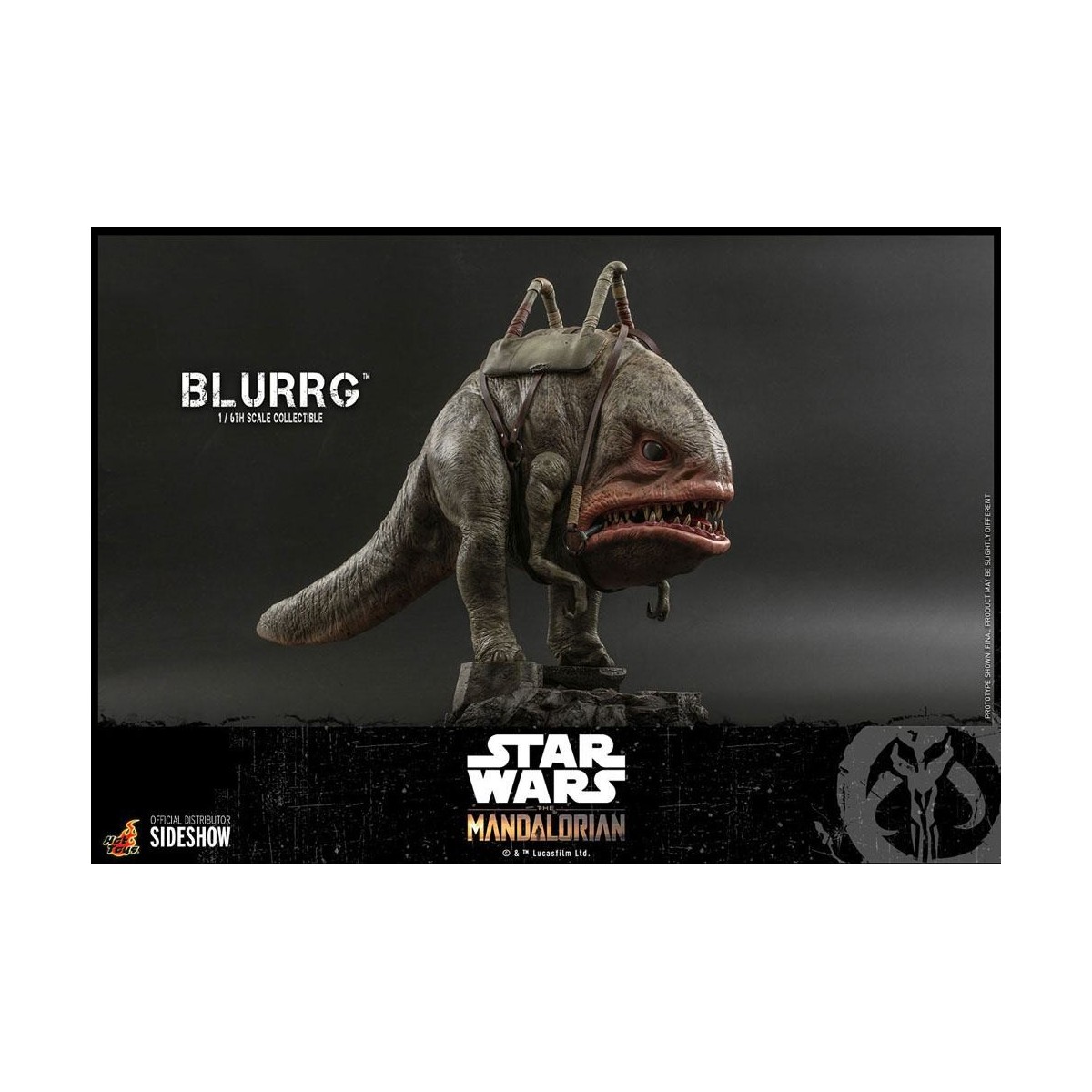 Hot Toys Star Wars - El Mandaloriano y Blurrg