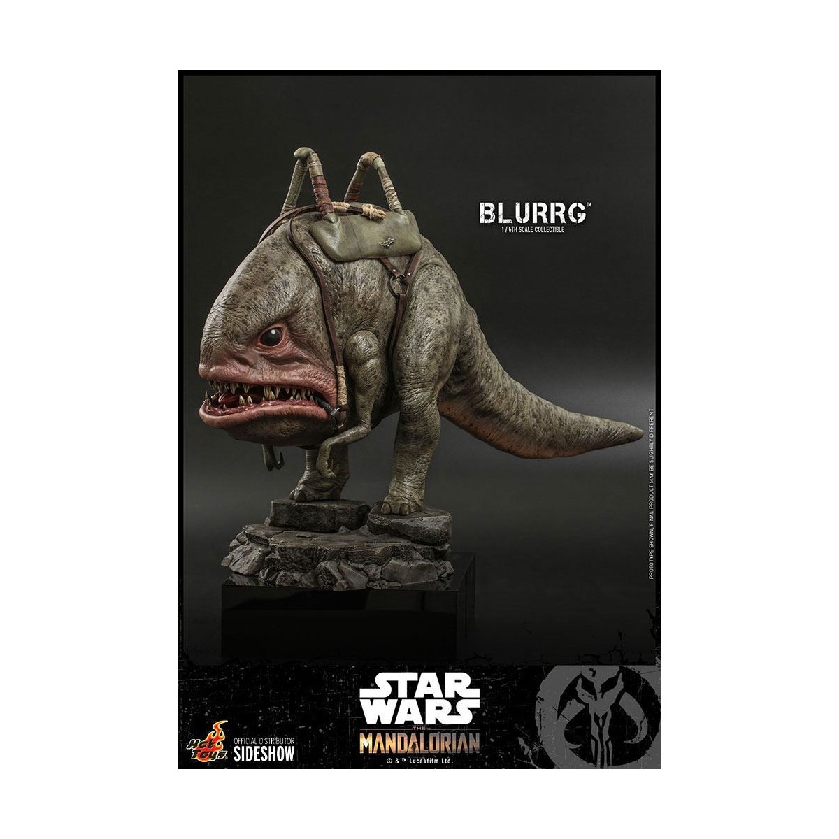 Hot Toys Star Wars - El Mandaloriano y Blurrg