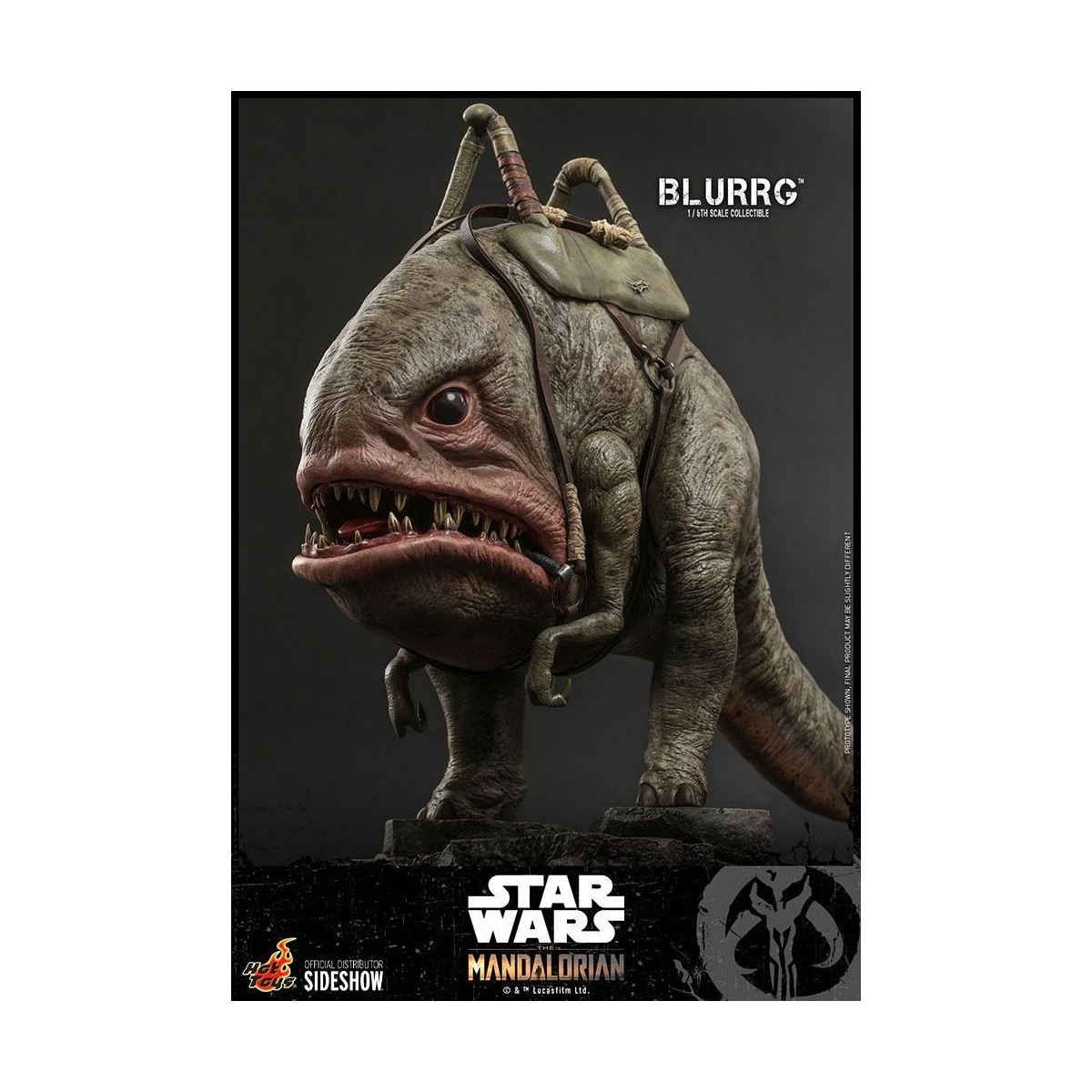 Hot Toys Star Wars - El Mandaloriano y Blurrg