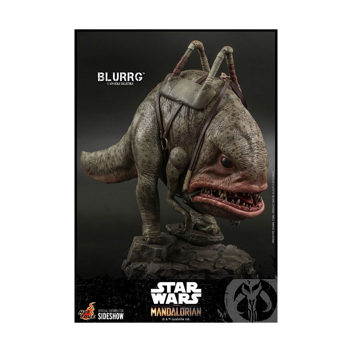 Hot Toys Star Wars - El Mandaloriano y Blurrg