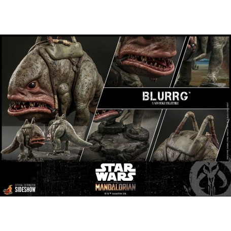 Hot Toys Star Wars - El Mandaloriano y Blurrg