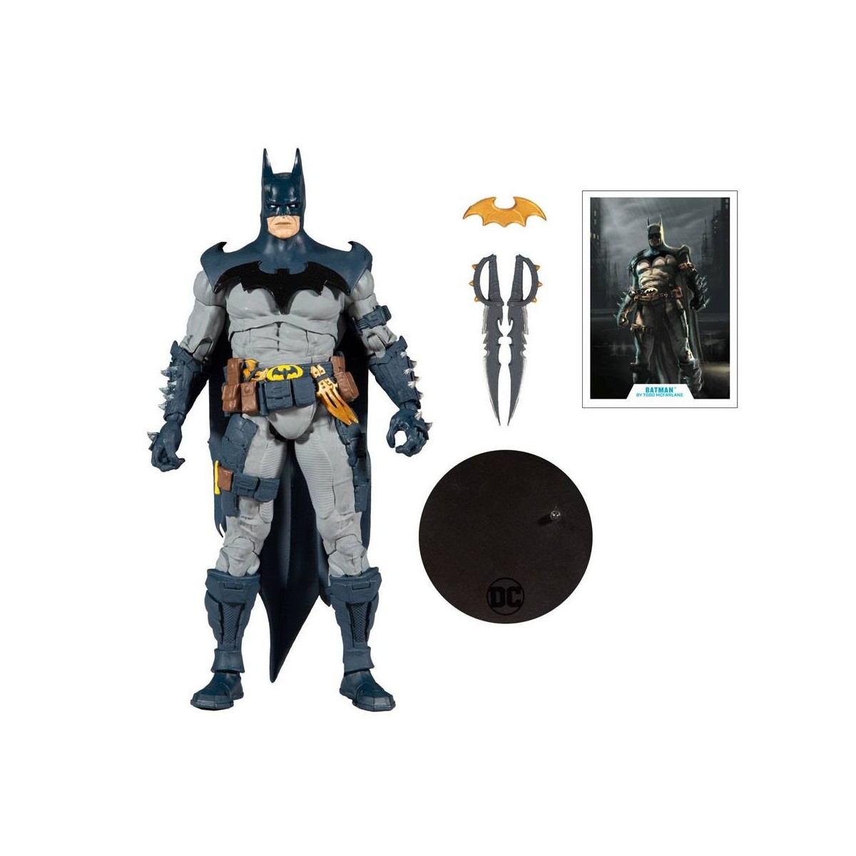 Mc Farlane - DC Multiverse - Batman diseñado por Todd McFarlane Versión Azul 1/12