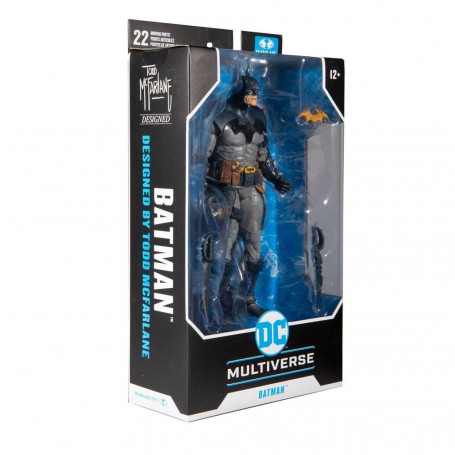 Mc Farlane - DC Multiverse - Batman diseñado por Todd McFarlane Versión Azul 1/12