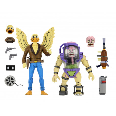 Neca - TMNT - Tortugas Ninja - Pato Ace y Hombre Mutágeno 2-pack