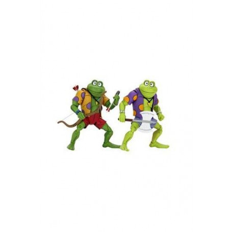Neca - TMNT - Tortugas Ninja - Pack 2 figuras Genghis & Rasputin Frog