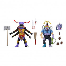 Neca - TMNT - Teenage Mutant Ninja Turtles - Pack 2 figuras Antrax & Scumbug
