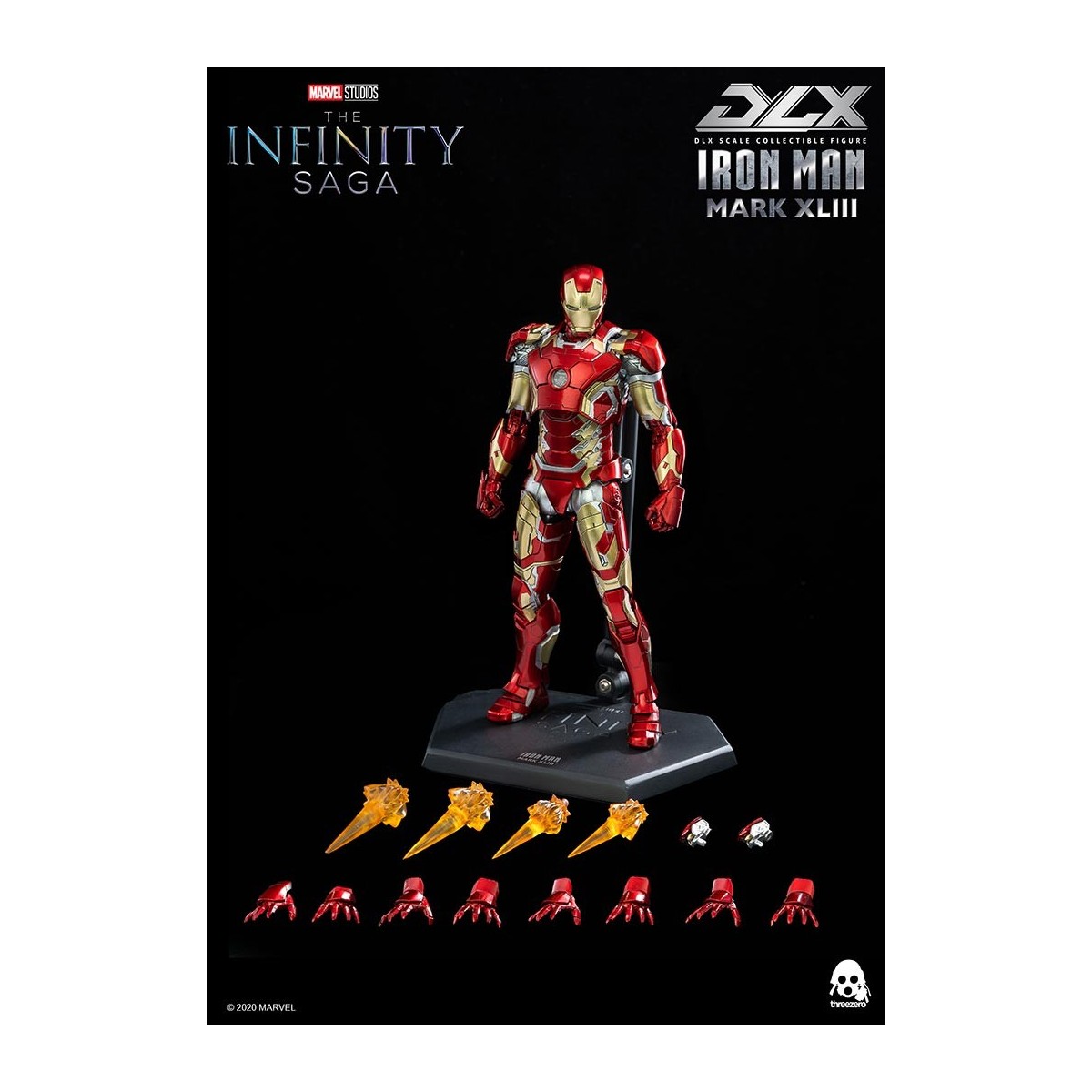 Threezero Infinity Saga Iron Man - Mark 43 DLX 1/12
