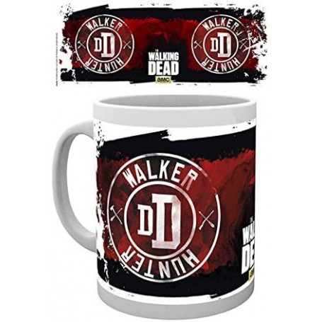 The Walking Dead - Taza con parche de cazador de caminantes