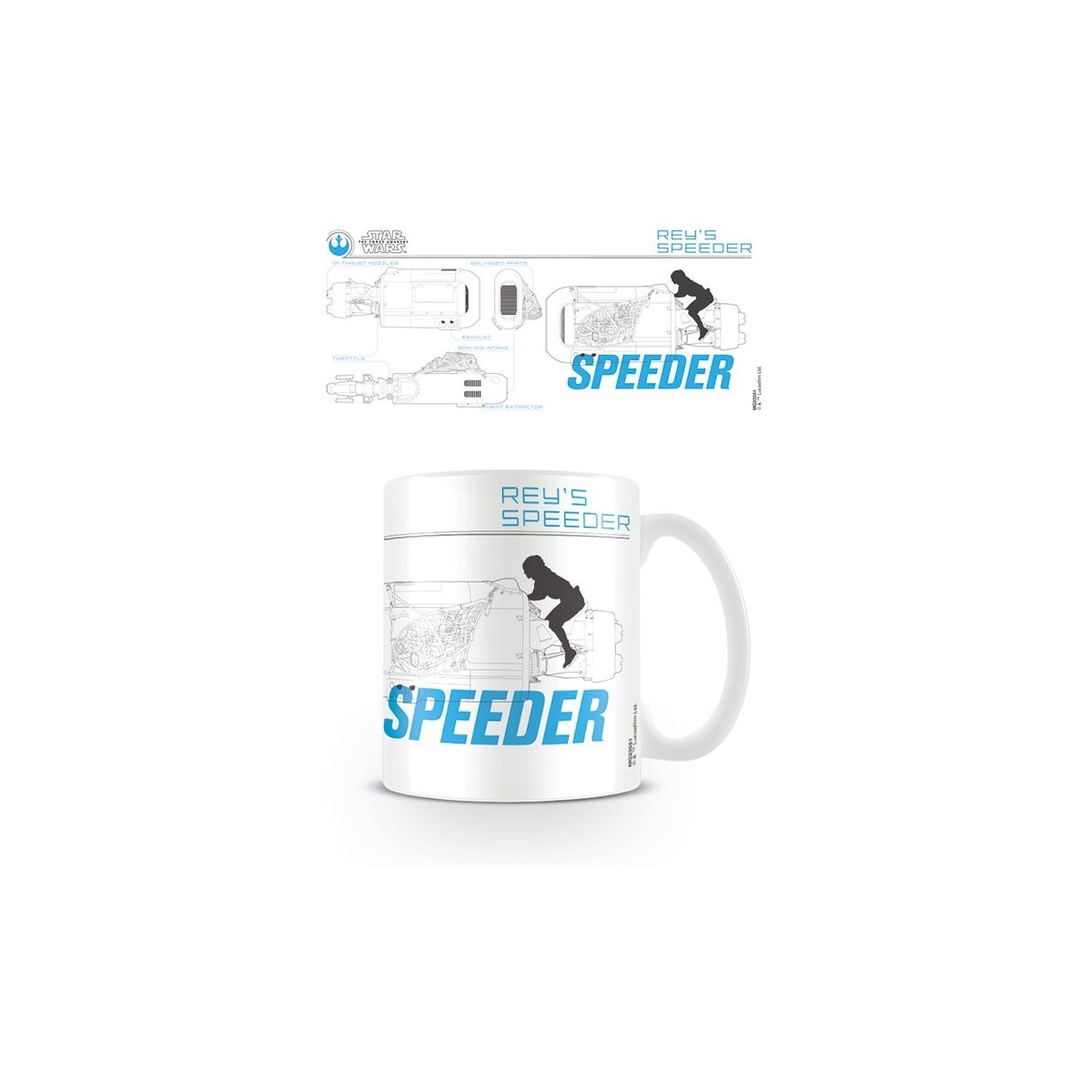 Star Wars - Taza - Boceto del Speeder de Rey