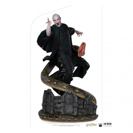 Iron Studios - Réplica de estatua del legado 1/4 Voldemort y Nagini - Harry Potter