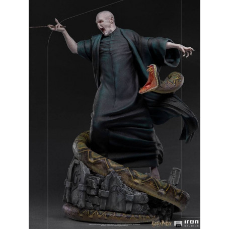 Iron Studios - Réplica de estatua del legado 1/4 Voldemort y Nagini - Harry Potter
