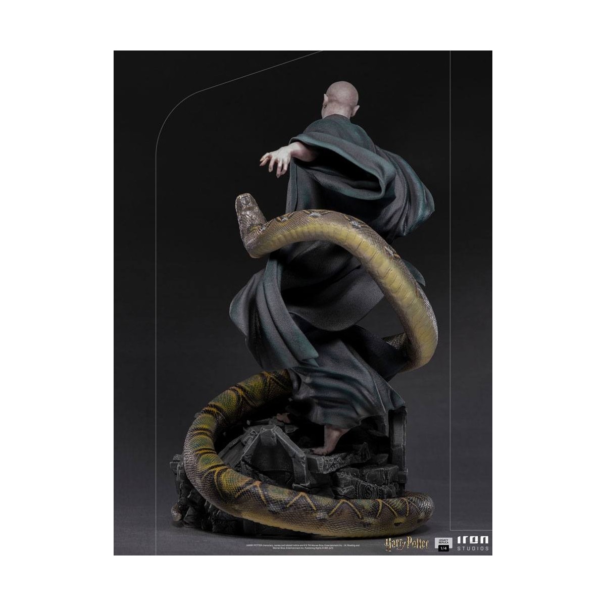 Iron Studios - Réplica de estatua del legado 1/4 Voldemort y Nagini - Harry Potter