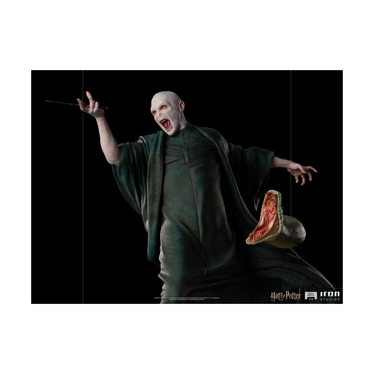 Iron Studios - Réplica de estatua del legado 1/4 Voldemort y Nagini - Harry Potter