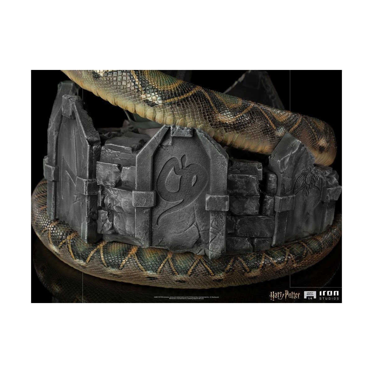 Iron Studios - Réplica de estatua del legado 1/4 Voldemort y Nagini - Harry Potter